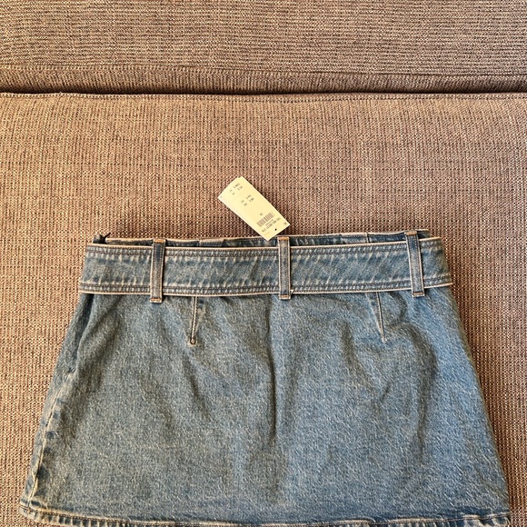 Abercrombie & Fitch Blue Denim Mini Skirt with Belt - Picture 3 of 3